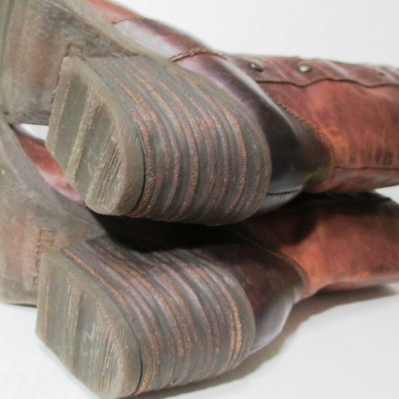 Born Womens Brown Leather Boots Mid Calf Size 6 US /36.5 EU - Picture 11 of 11